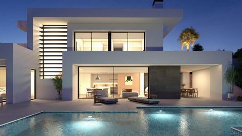 Unique design villa with fantastic sea views for sale in Benitachell, Cumbre del Sol, Costa Blanca North, between Valencia and Alicante. Located in the new urbanisation Lirios Sunrise. A neighbourhood of individual villas, each with a unique design, ...