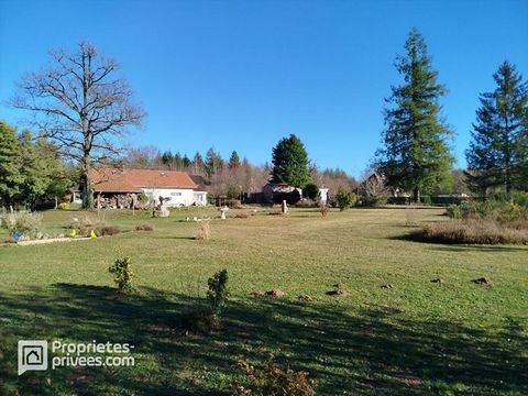 Cette propriété située à 10 mn de Nontron propose un potentiel exceptionnel pour une activité touristique florissante, au coeur d'un cadre naturel d'environ 2,4 hectares. --- Maison d'habitation (environ 110 m²) --- - Rez-de-chaussée : Véranda, salon...