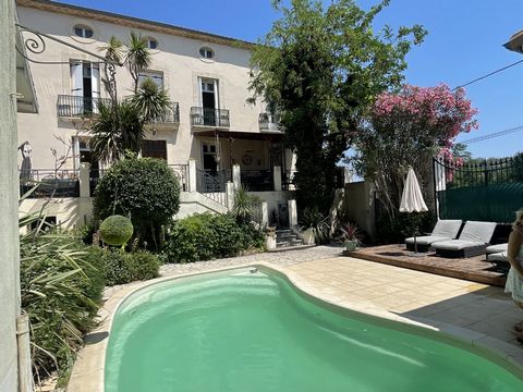 Superbe Maison de Maître avec Annexe à Magalas  À Ne Pas Manquer !