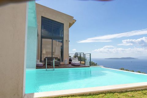 This modern villa with 4 bedrooms is resting in Sivota. It is suitable for families with kids. The villa has a private swimming pool and a shared tennis court. There are plenty of beaches in the region including Afteli beach and Mikros Gialos beach r...