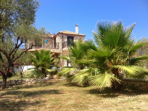 This beautiful stone villa with Mediterranean feel is quietly situated on the outskirts of the village of Lithakia. It was built in 2005 on a plot of approx. 1100 m2. The villa owes its rustic character to the use of natural materials from the island...