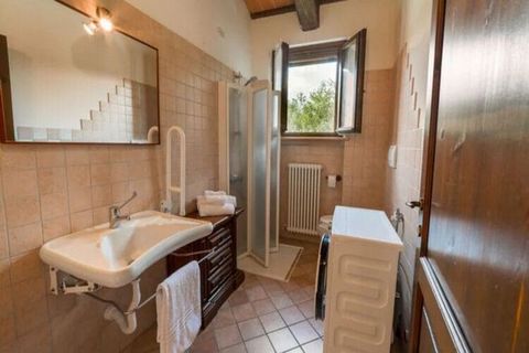 Come and reside in this pleasant apartment in Urbania, Italy. There is a private outdoor swimming pool for enjoying the refreshing dips and a bubble bath for relaxing the mind, body, and soul. This place is ideal for a vacation with family. Ca' Mocet...