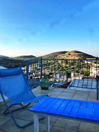 Agios Stefanos, Makry Gialos, South East Crete: Two storey house just 7km from the sea. The house is approximately 100m2 on a plot of approximately 80m2. The ground floor consists of 2 bedrooms, 2 bathrooms and a courtyard with views. On the upper fl...
