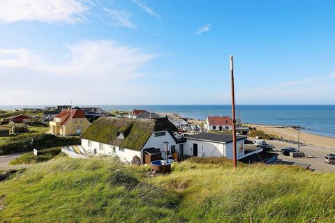 Approx. 300 m from the North Sea is this holiday cottage on a child-friendly fenced and secluded plot. There is a 2-persons whirlpool and a sauna. The mezzanine will undoubtedly be the children's favourite place. There are various games, DVDs, Videos...