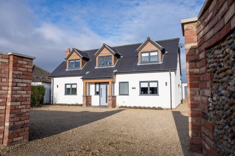With a setting on the coast between Holme-next-the-Sea and Thornham, this bespoke four-bedroom property benefits from views of open farmland to the front with the beautiful vista of the sea to the rear. Ideally located for everything this sought-afte...