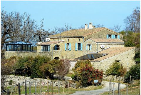 DIEULEFIT – ROCHEBAUDIN - EYZAHUT – (Drôme) - France Property 320 m² - Annexes 200 m² - Land 10 HA - Main house + secondary + annexes including horse stable EYZAHUT - 26160 - Estate of 520 m² on 10 hectares in one piece, composed of a multitude of pl...