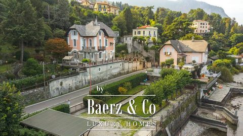 Period villa with swimming pool for sale on Lake Maggiore in Baveno. This elegant exclusive villa has as a peculiarity, the proximity to the center of Baveno. In fact it is possible to walk to the bars and restaurants of the town. The renovations dat...