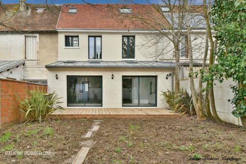 Département Essonne (91), à vendre CHILLY MAZARIN maison rénovée à neuf 5 pièces (138m² de surface au sol) + un garage/buanderie de 20m² - Terrain de 265,00 m²