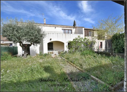 Dpt Hérault (34), à vendre SAINT THIBERY jolie maison mitoyenne en R+1