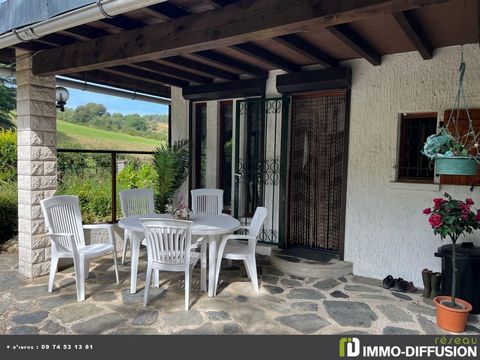 Fiche N°Id-LGB153764 : Cambon and salvergues, sector Quiet near river, House with garden and swimming pool of about 58 m2 including 3 room(s) including 2 bedroom(s) + Garden of 2025 m2 - View: On nature - Construction 1998 - Additional equipment: gar...