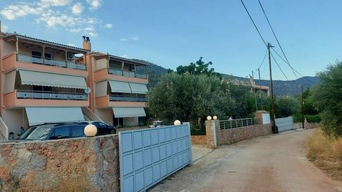 The apartment of 90sq.m is located in Korfos, Solygeia, Corinthia and was built in 2005.It has 2 bedrooms, kitchen, living room, dining room and storage room. It has a fireplace and awnings. It is furnished, it has mountain and sea views. It has park...