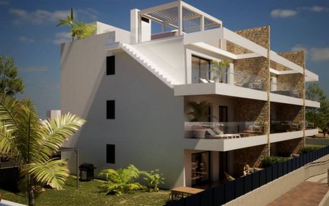 Apartments for sale in Finestrat, Costa Blanca The residential is made up of 9 blocks of 9 apartments each. There are 3 types of homes: 27 penthouses with a private solarium, 27 first floor homes with a terrace, and 27 ground floors with a private ga...
