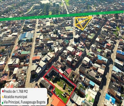 Excepcional oportunidad de inversión en el corazón de Sibaté. Presentamos un imponente lote de 1,768 m² estratégicamente ubicado a pasos del parque principal, con construcción existente sobre vía principal. Una propuesta única en el mercado para desa...