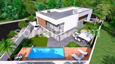 Plot of land for construction with an approved architectural design. The project consists of a villa with three floors and a swimming pool. The ground floor comprises a living room, kitchen with laundry room, one bedroom en-suite, two bathrooms and a...