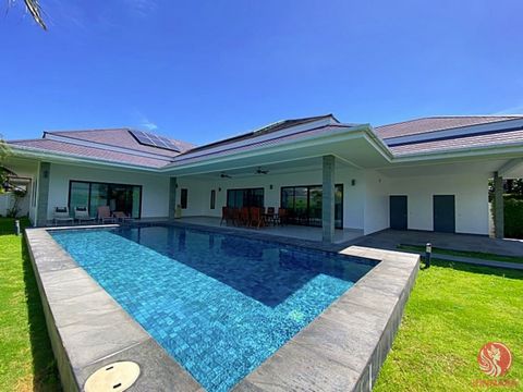 The Clouds offers prestigious villas built by an award-winning property developer, situated approximately 10 km north of Hua Hin center. The development consists of 62 plots, all fully completed and mostly occupied. Villa Details: Bedrooms and Bathro...