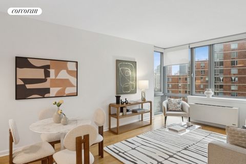 Discover the charm of 16B, a two-bedroom, two-bathroom apartment that offers an ideal separation between the living and sleeping areas. Recently refreshed, this unit now boasts all new stainless steel appliances, contemporary lighting fixtures, sleek...