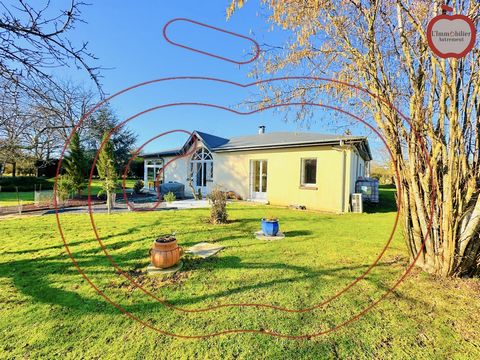 Plongez dans un environnement paisible avec cette maison de plain-pied de 163 m2, située au cœur de la nature. Soigneusement entretenue, elle se distingue par ses prestations de qualité qui sauront répondre à toutes vos attentes. Dès l’entrée, vous s...