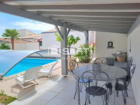 Maison 124M2 plain-pied, 3 chambres, piscine, garage double 37M2