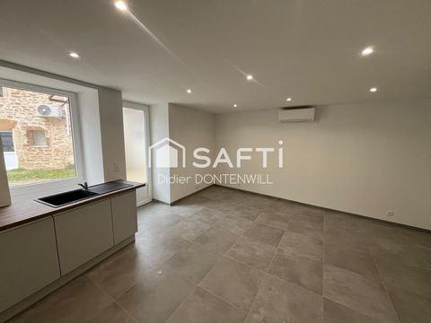 T2 au rez de chaussée dans un immeuble en pierres entièrement rénové 38460