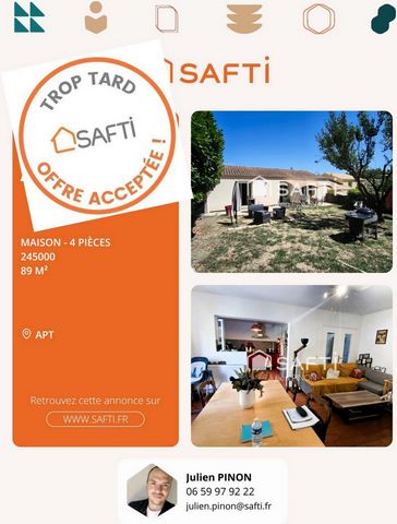 Charmante Maison de Plain-Pied à Apt (84400)