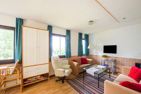 Located steps away from the national park Kellerwald  Edersee, this 2-bedroom apartment in Frankenau has a quiet location amidst nature. It is ideal for a family or group of 4 people, who love nature and wish to have a relaxed holiday. A shared furn...