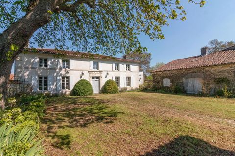 This large Charentaise home set on the edge of a small hamlet near Cognac offers generous living accommodation over two floors as well as potential for further expansion. On the ground floor an elegant entrance hall gives access to a living room and ...