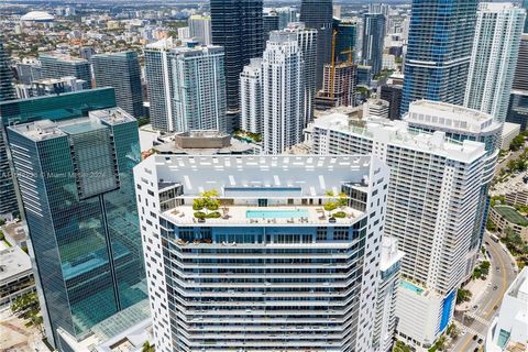 Introducing a tantalizing rooftop commercial opportunity at the desirable Brickell House condo in Miami. This unique 13,434-square-foot offering is composed of 2 oversized top-floor units flanking a resort-style rooftop patio and pool. The two commer...