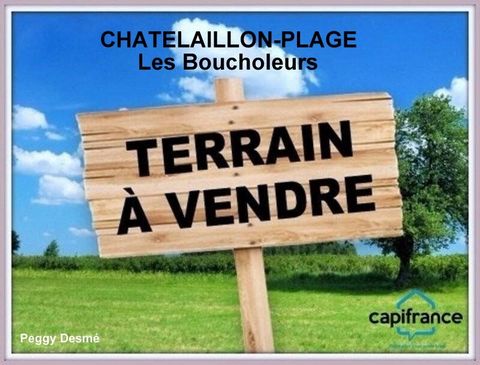 Dpt Charente Maritime (17), à vendre CHATELAILLON PLAGE - Terrain viabilisé de 808,00 m²