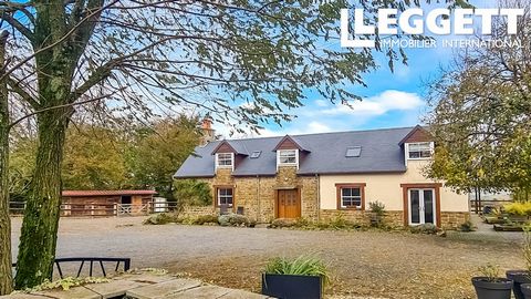 A25352LSL14 - Beautifully presented property set in over 3 acres with stunning picturesque views. The 2 bedroom gite is ready to go as it is being sold fully furnished. Perfect for horses with its fenced paddocks, stables and tack room. Hacking direc...