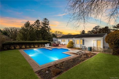 Welcome to 6 Bishop Pl, nestled in the serene charm of Westhampton Beach, NY. This charming property offers the perfect blend of tranquility and convenience, with 3 bedrooms, 2 baths, and a luxurious in-ground heated pool, all situated on a sprawling...