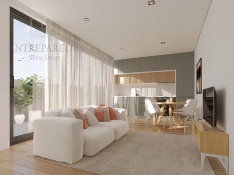 Apartamento de 1 dormitorio con terraza , en venta en Bonfim, Oporto. El nuevo desarrollo de Braancamp Downtown consta de 14 unidades de vivienda e incluye once unidades T1 y tres unidades T2, la mayoría de las cuales tienen balcones y espacios de es...