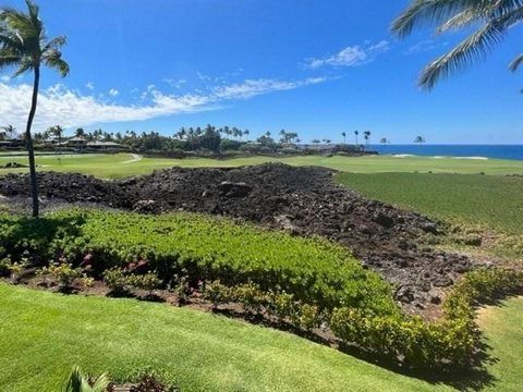 Welcome to Mauna Lani Point H201, where magical sunset views await you! This exceptional property boasts stunning panoramas of the 13th fairway of the Mauna Lani South Course and the sparkling Pacific Ocean, visible from the kitchen, living area, and...