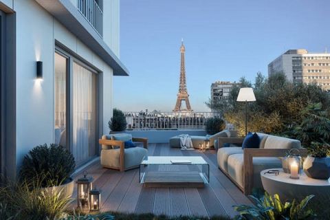 For sale paris 7th - penthouse terrace - exceptional property with view of the Eiffel Tower - At the crossroads of architectural styles, facing the Seine and the Eiffel Tower, stage of the boxes is erected in all discretion, we offer you this excepti...