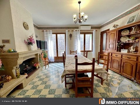 Fiche N°Id-LGB149078 : Saint jean de fos, sector Centre village, House of about 108 m2 comprising 6 room(s) including 5 bedroom(s) - Built 1960 Pierres de pays - Ancillary equipment: terrace - balcony - garage - double glazing - fireplace - and rever...