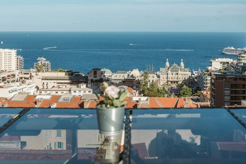 Top floor duplex apartment 70m from Monaco In a beautiful picturesque and historic area, 2 steps from Monaco and close to all amenities, unique duplex with spectacular sea view and Monaco view, about 100m2 on 2 levels, a roof terrace of about 68 m2 w...