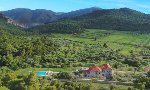 Located in Nea Epidavros. Approximately 400 acres of meticulously maintained productive olive groves, orchards, vineyards, fields and forest with a luxury main residence, guest house and secondary accommodations, and some of the area’s purest and mos...