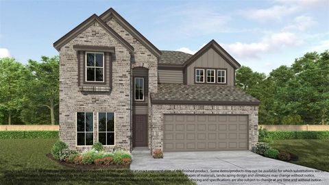LONG LAKE NEW CONSTRUCTION - Welcome home to 18235 Windy Knoll Way located in the community of Grand Oaks and zoned to Cypress-Fairbanks ISD. This floor plan features 4 bedrooms, with 2 bedrooms down, 3 full baths and an attached 2-car garage. You do...