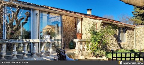 Fiche N°Id-LGB157567 : Saint chinian, House of about 115 m2 including 4 room(s) including 3 bedroom(s) + Garden of 790 m2 - Construction 1850 Stones - Additional equipment: garden - courtyard - terrace - garage - swimming pool - fireplace - and Rever...