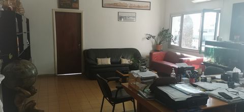 Located in Limassol. Office in Omonia area in Limassol with covered area  100  square meters .It has one w.c. , one kitchenette , one covered parking space and big windows facing the main road.It is fully operational with offices , conference table a...