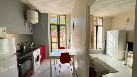 Venez découvrir à Amélie-les-Bains, ce lumineux appartement T1 bis meublé d’environ 26m², idéalement situé au RDC d’un immeuble en copropriété à Amélie-les-Bains. Cet appartement se compose d’une pièce principale, d’une cuisine séparée et équipée ain...