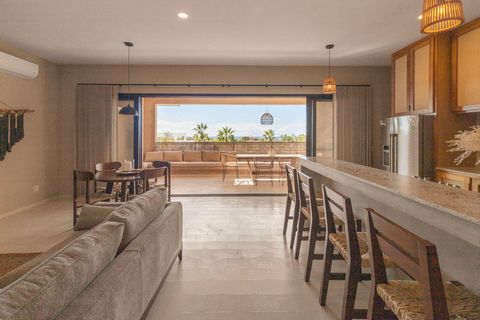 Nestled in Todos Santos this luxury top floor condo redefines coastal living. Immerse yourself in modern architecture with a rooftop terrace offering 360 degree views and a private pebble tech pool. Fully furnished with artisan made furniture this tu...