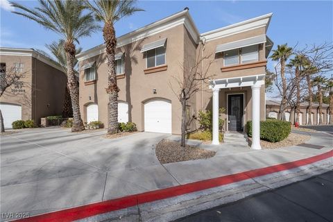 Discover luxury living in this stunning two-story corner unit condo, perfectly nestled in the prestigious gated community on the TPC Summerlin Golf Course. This residence offers a blend of comfort and style, with exclusive access to a community pool ...