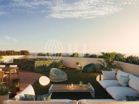 New 4-bedroom apartment, duplex, with 209 sqm of gross private area, terrace, private pool, and parking, in the NAMA House I Carcavelos development, in Cascais. Each unit features a natural aesthetic that combines functionality with premium quality. ...