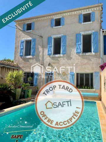 Maison de village 3 chambres jardin piscine