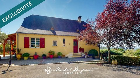 Maison familiale avec une exceptionelle vue panoramique sur la vallée de la Vézère