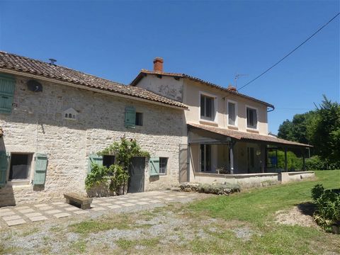 This attractive property with its gite, outbuildings and large garden is ideally located in a pretty village only 5 minutes from the popular town of Melle. The historic market town of Melle is well known for its silver mines and rich history. Superma...
