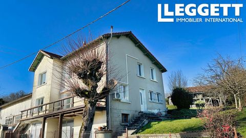 A26984NWO16 - This large, comfortable house on 3 levels, on the outskirts of Chalais, offers 3 to 4 bedrooms on the second floor, lounge/dining room with large south-facing terrace on the first floor, large kitchen/diner and bathroom. In the basement...