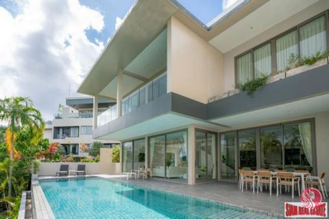 Villa sale price is 1.2 mln USD. Price in Thai Baht is for information only. A brand new modern semi-detached villa, completed in 2022, for sale in Layan. The villa is part of a professionally managed 5-star hotel compound. Great for investment or ho...