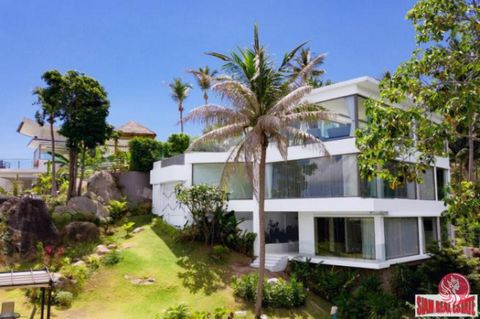 This modern villa, constructed by a European developer, is situated in the prestigious Chaweng Noi hills. It boasts a spacious and well-lit interior, featuring numerous floor-to-ceiling windows and patio doors. Spanning across four floors, the villa ...