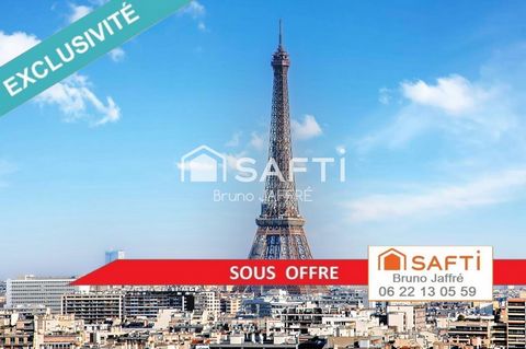 Paris 15 - vue Tour EIFFEL - 81 m², 2 ou 3 CH, terrasse 9 m²